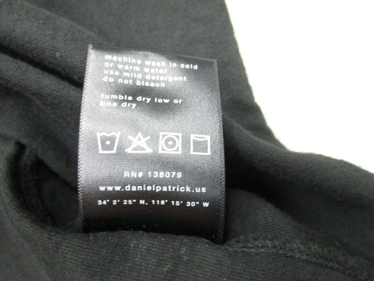 Daniel Patrick Shirt Mens XS Black Oversized baggy loose Tank Top
