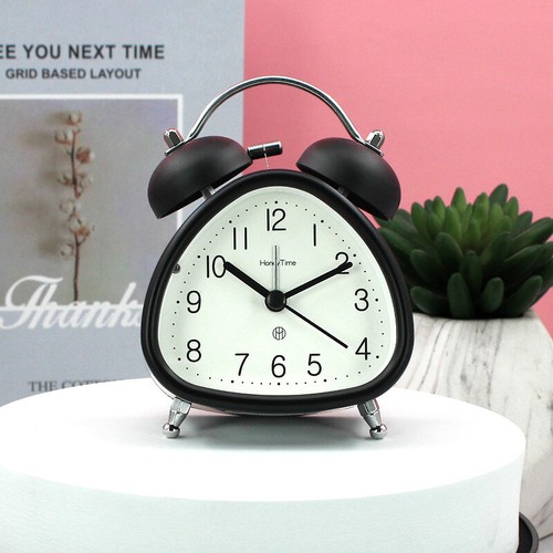 Modern Metal Alarm Clock with Night Light, 4-Inch, Backlit Display - Picture 5 of 11