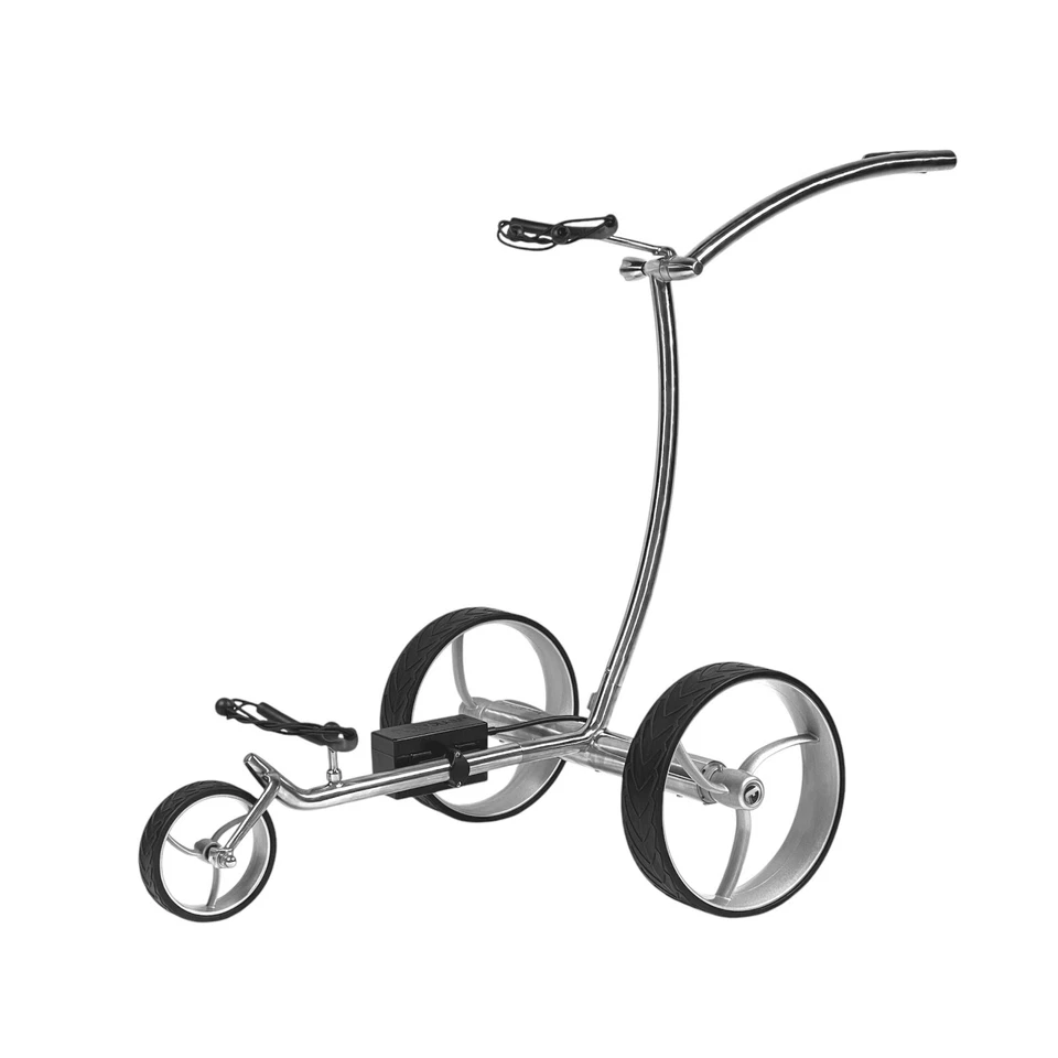 Elektro Golf Trolley Streaker Edelstahl, Lithium Akku, Bergabfahrbremse