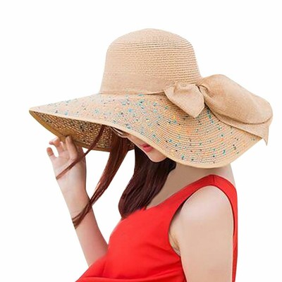 brim and bow summer hat