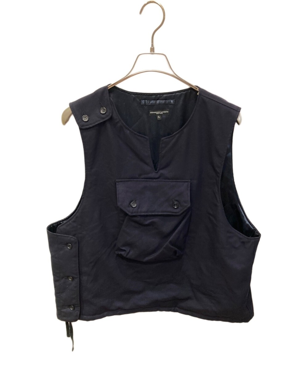 Engineered Garments Men's Wool Cover Vest Size L Navy Solid