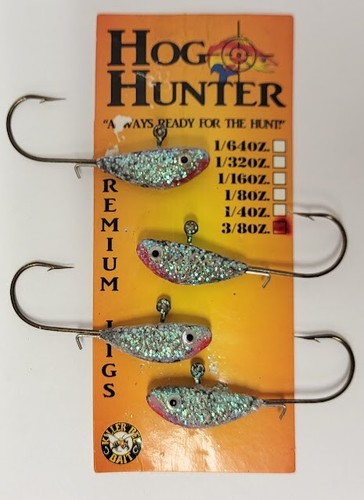4 Glitter Scale Crappie Jig 3/8 oz Erie Dearie Fishing Lure Walleye Tackle U Pic - Picture 14 of 27