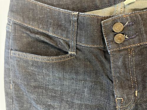 Gap Women's Blue Jeans Curvy Fit Flared Leg Size 8A 54023 G - Picture 8 of 10