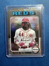 2024 Topps Heritage Chrome Silver Refractor Elly De La Cruz 