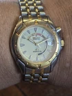 VTG Seiko Kinetic Sports 50 Automatic Two Tone Stainless Woman's Watch 3M22-0B79
