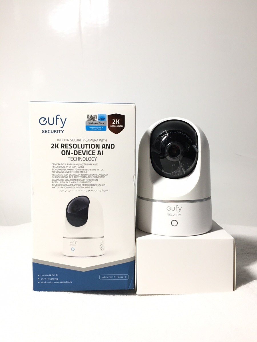 eufy Security Solo IndoorCam 2K, Pan & Tilt Security Camera UK WHITE Open Box eufy Security Solo IndoorCam 2K, Pan & Tilt Security Camera UK WHITE Open Box