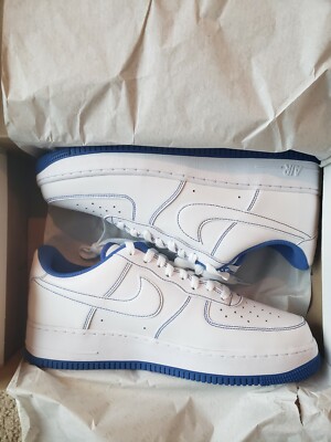 Nike Air Force 1 Low '07 White Game Royal Contrast Stitch CV1724
