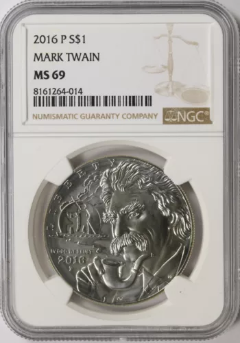 2016-P $1 Mark Twain Commemorative Silver Dollar NGC MS69