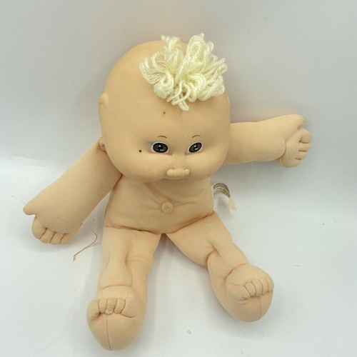 Vintage 1978 Cabbage Patch Kids Doll Bald with Blonde Hair Brown Eyes Soft Body - Picture 12 of 12