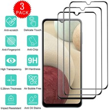 3-Pack Full Cover Tempered Glass Screen Protector For Samsung Galaxy F12 F23 F52