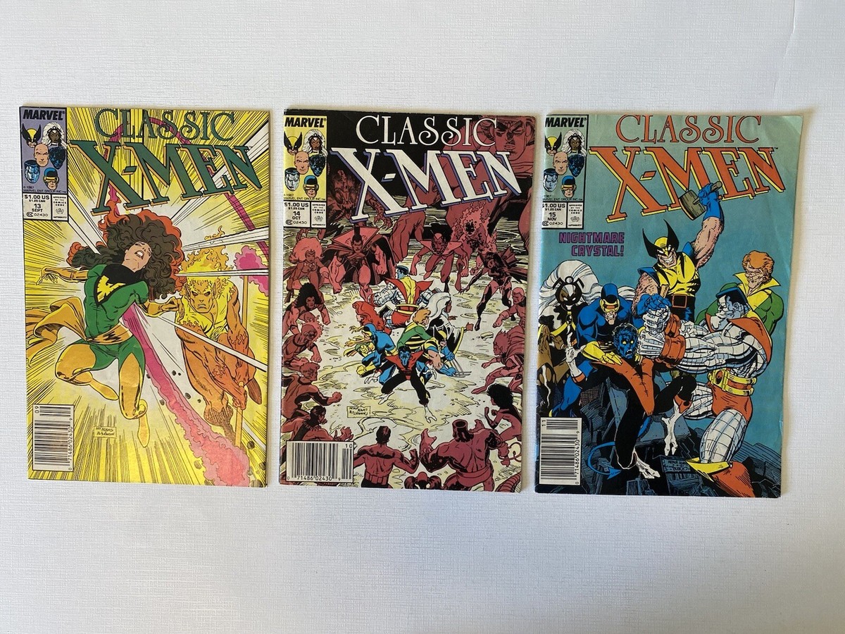 Classic X-Men Issues #13-15 in VG/FN — Reprints by Marvel, 1987 | eBay