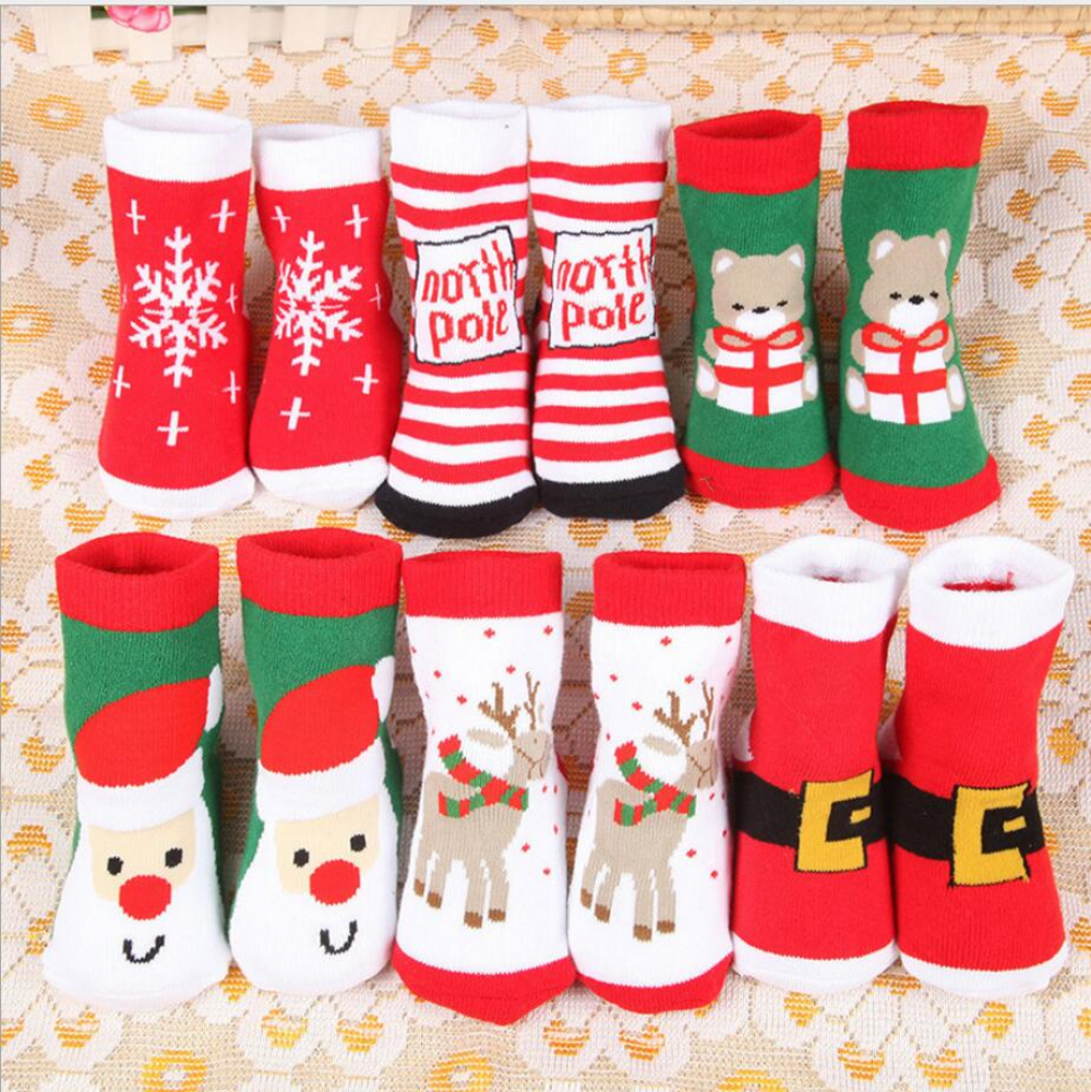 Kids Christmas Warm Slipper Socks Children's Novelty Xmas Stocking