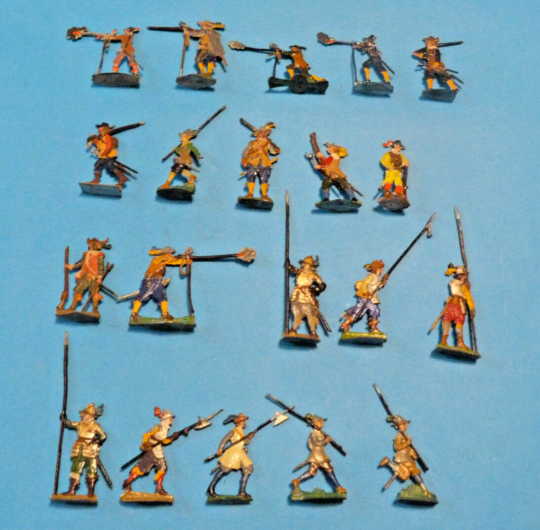 Plats d'étain - Zinnfiguren : Guerre de 30 ans - 20 soldats dont