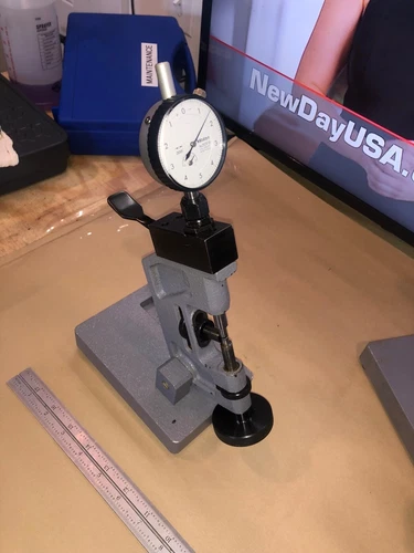 STANDARD SNAP INDICATING GAGE 0-1" WITH MITUTOYO INDICATOR .0001" & STAND