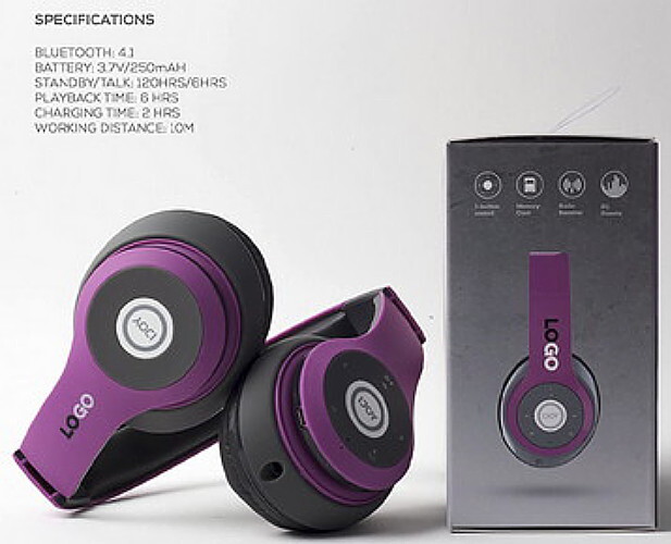 Bluetooth Headset IJOY LoGo STEREO wireless purple eBay