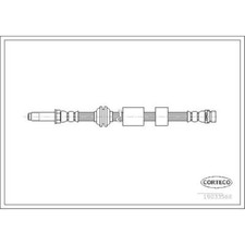 CORTECO Bremsschlauch Bremsleitung vorne für Ford Focus II Turnier 19033568