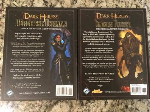 FFG Dark Heresy RPG Lot 2 Books Brand New Hardcovers Warhammer 40k Roleplaying - Picture 2 of 3