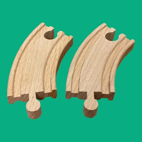 BRIO Eisenbahn 2x Gebogene Schiene kurz TOP ZUSTAND !!! # - Bild 2 von 2