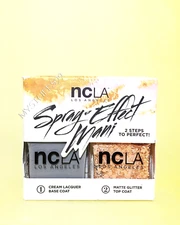 NCLA Nail Polish SPRAY-EFFECT MANI "PLAY DATE" DUO 2 x 0.5 fl oz NIB FREE SHIP!!