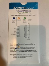 WEIGHT WATCHERS FlexPoints POINT FINDER Slide Card WW Points values