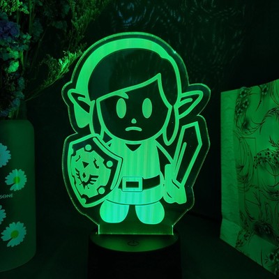 Legend Of Zelda Awakening 3d Illusion Lamp Kids Night Light Led Sensor Gift Room Ebay