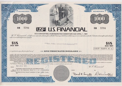 Set 4 Colori Certificati Azionari Obbligazioni Finanziarie USA - Foto 2 di 5
