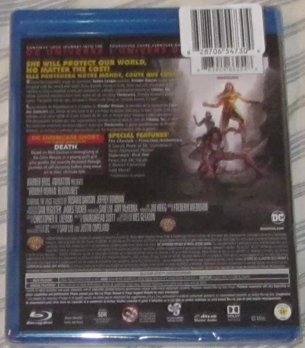 NEW SEALED! DC Universe Movie Wonder Woman: Bloodlines (Blu-ray Disc)