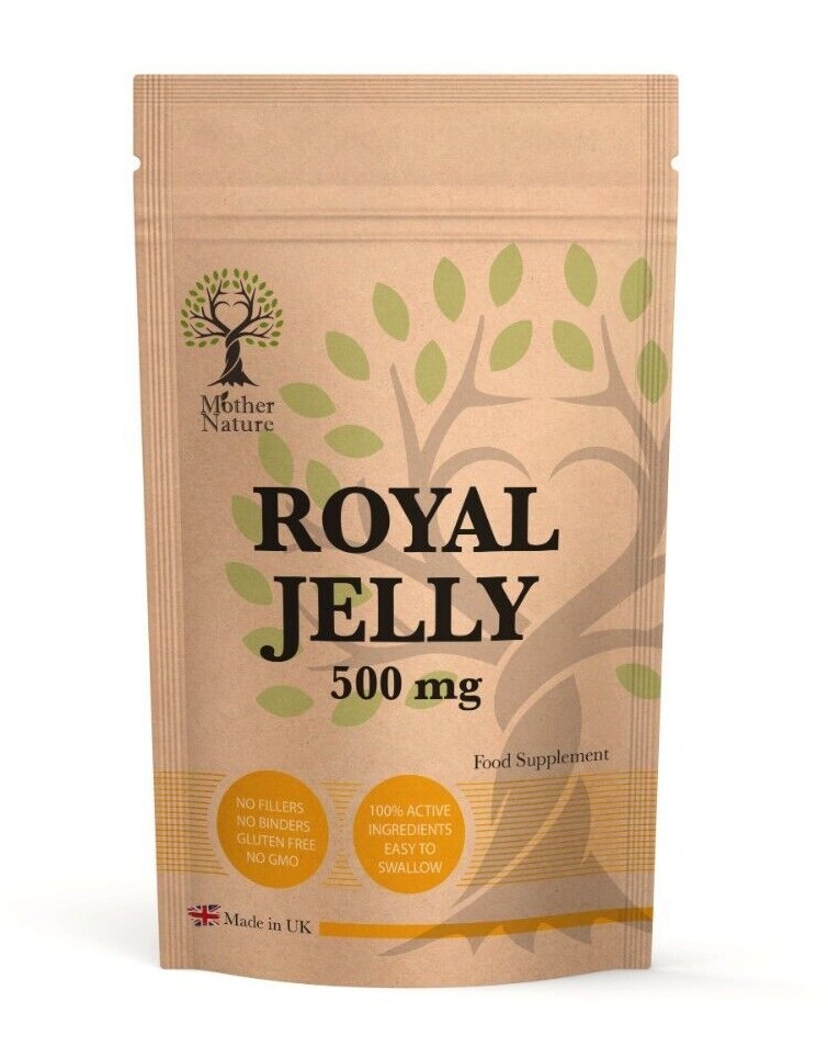 Royal Jelly 500mg Capsules Royal Jelly Powder Vegan Fresh Royal Jelly Supplement eBay