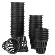 50PCS Hydroponics Plant Grow Net Cup Mesh Pot Basket Mesh Aeroponic Aquaponic AU — image 2