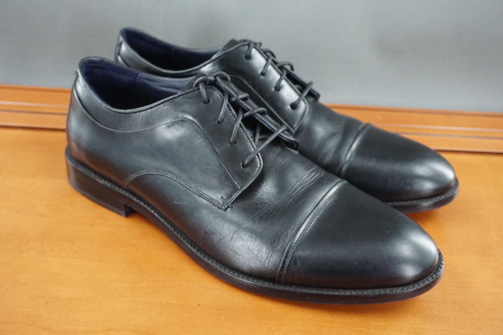 SAOLA Scarpe Cole Haan Grand 360 uomo taglia 12 scarpa nera pelle stringata punta cappuccio derby