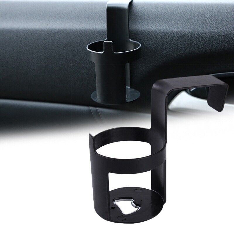 2X Black Car Truck Door Cup Holder Mount Beverage Drink Bottle Holder
