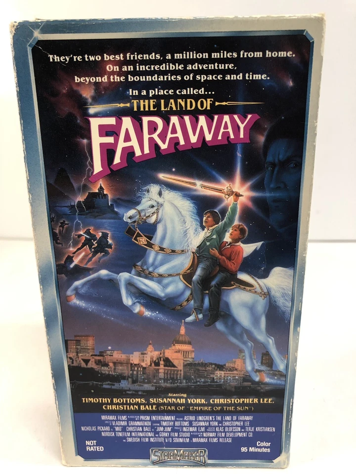 THE LAND OF FARAWAY VHS CHRISTIAN BALE CHRISTOPHER LEE VERY RARE TESTED  Foto 2 de 4