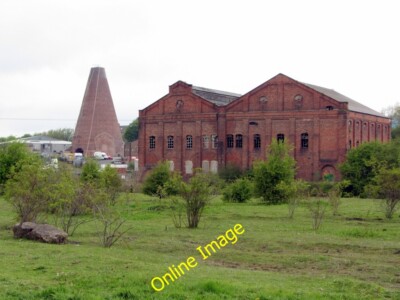 Photo 6x4 Lemington Glasworks Cone & former Power Station across Lemingto c2013