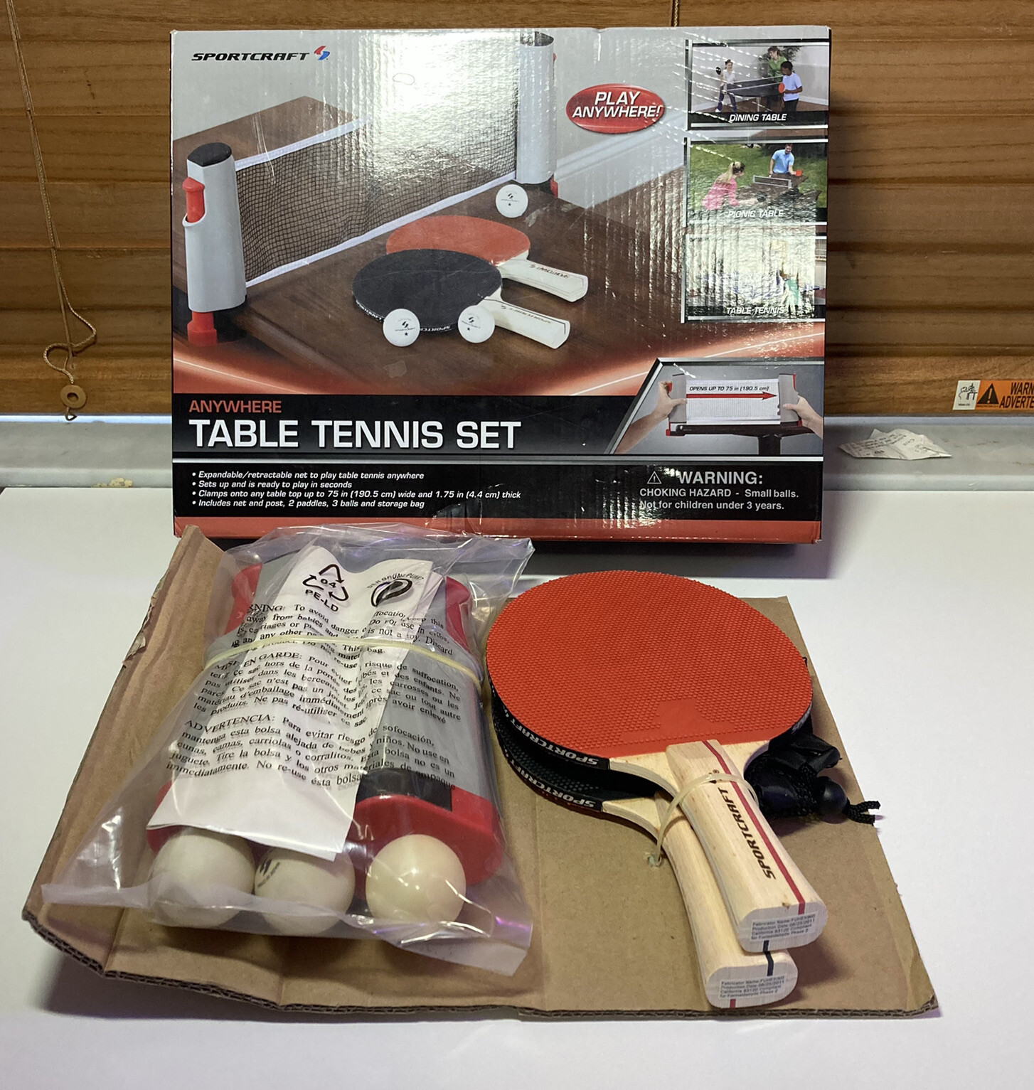 Sportcraft 1119313aftp02 Anywhere Table Tennis Set for sale online eBay