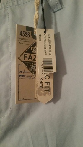FAZE I Shorts Size 18 Classic Fit Hits@The Knee Baby Blue *NWT NICE*Great Buy - Picture 2 of 3