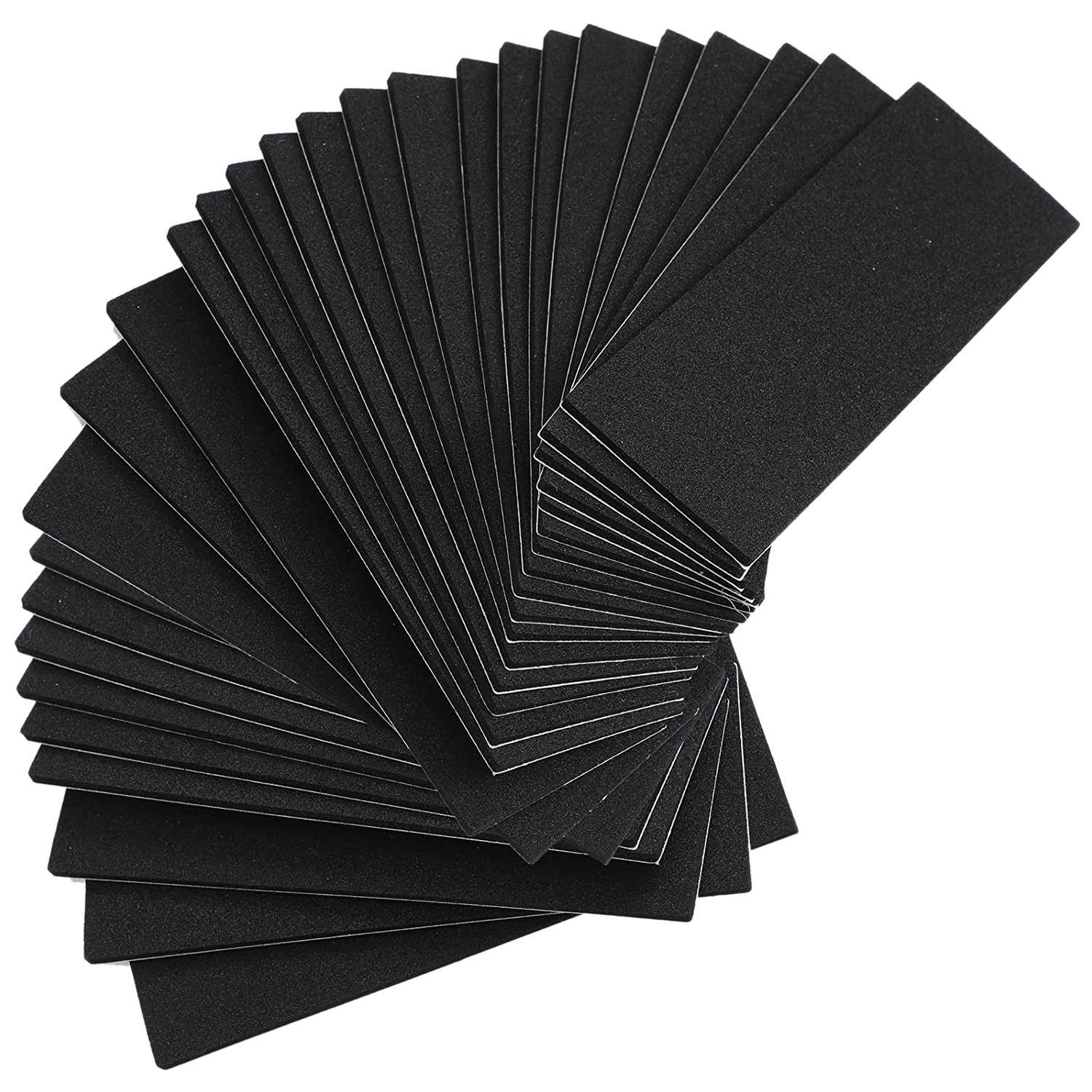 24 Pieces Fingerboard Foam Grip Tape Adhesive Foam Tape Black Non Slip Foam8047