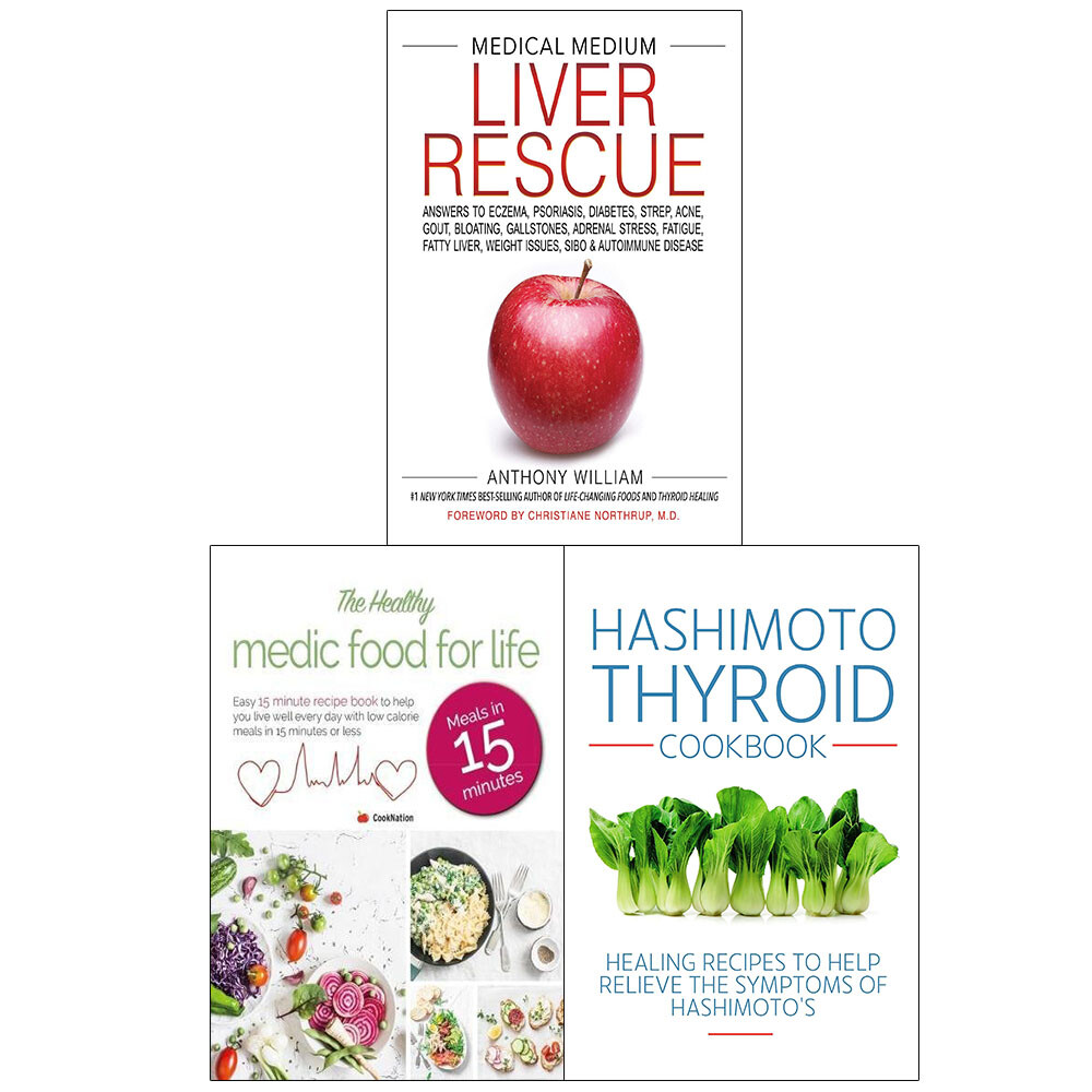 Medical Medium Liver Rescue Healthy Medic Hashimoto Thyroid 3 Books Collection