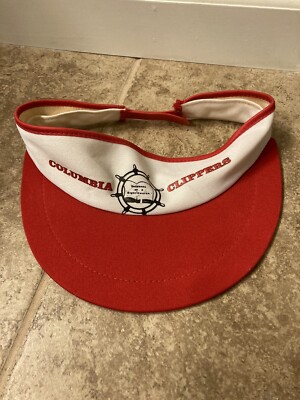 Vintage Columbia Clippers Visor Cap Hat Adjustable