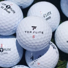100 Top Flite Used Golf Balls Near Mint 4A / 5A Quality FREE SHIPPING