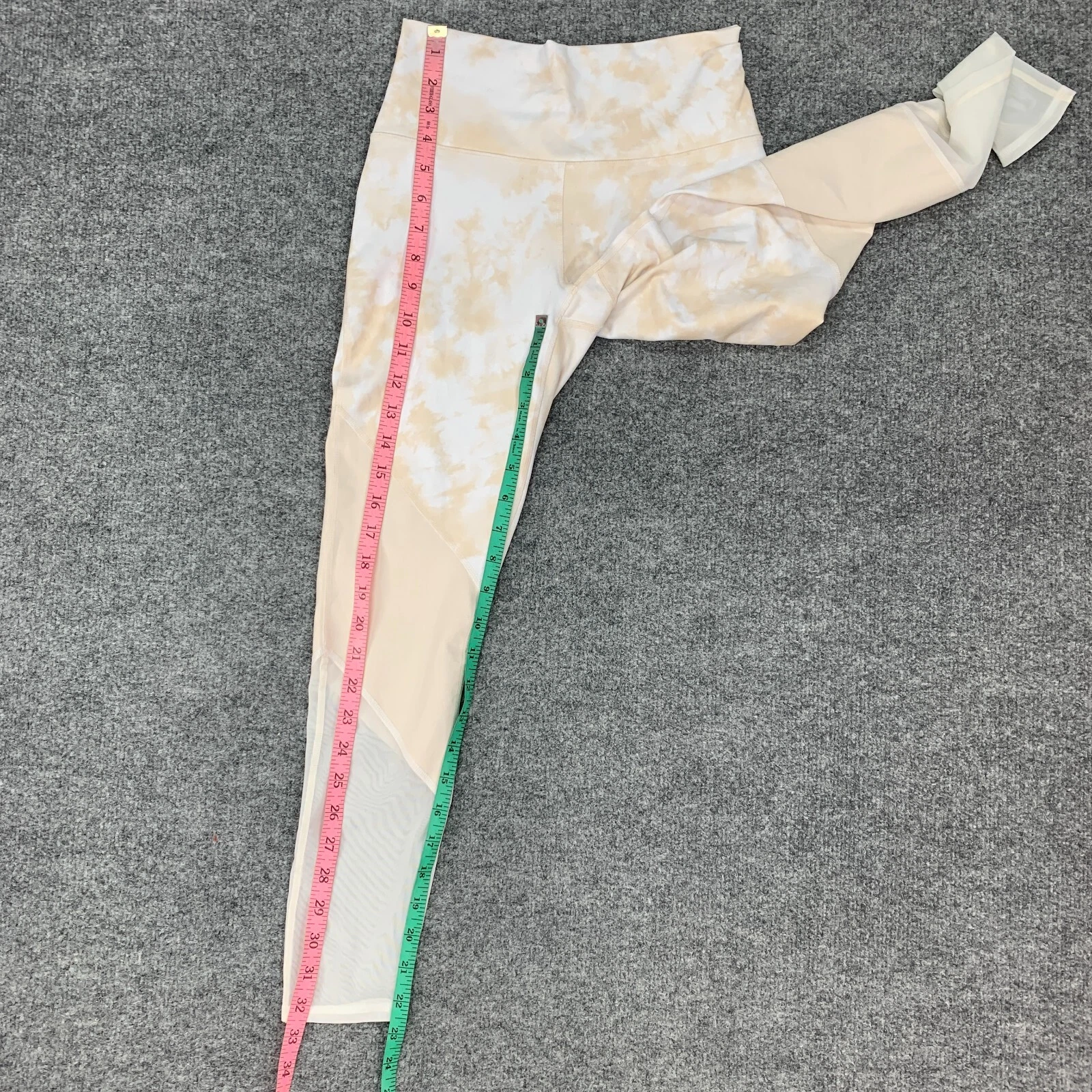 fabletics powerhold honey milk magma zone mesh panel high waist leggings
