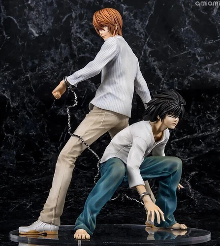 Death Note Anime-Figuren Modellspielzeuge Boxen von L Lawliet und Light Yagami - Bild 4 von 16
