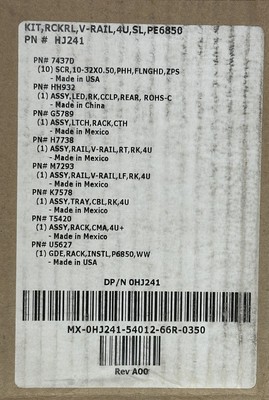 Dell Poweredge 0HJ241 4U Versa Rail Kit 6850 6950 R900 R905 | eBay