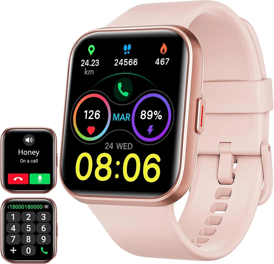 Smart Watch for Men Women Answer/Make Call Alexa Built-in Fitness for SonyXperia - Image 2 of 4