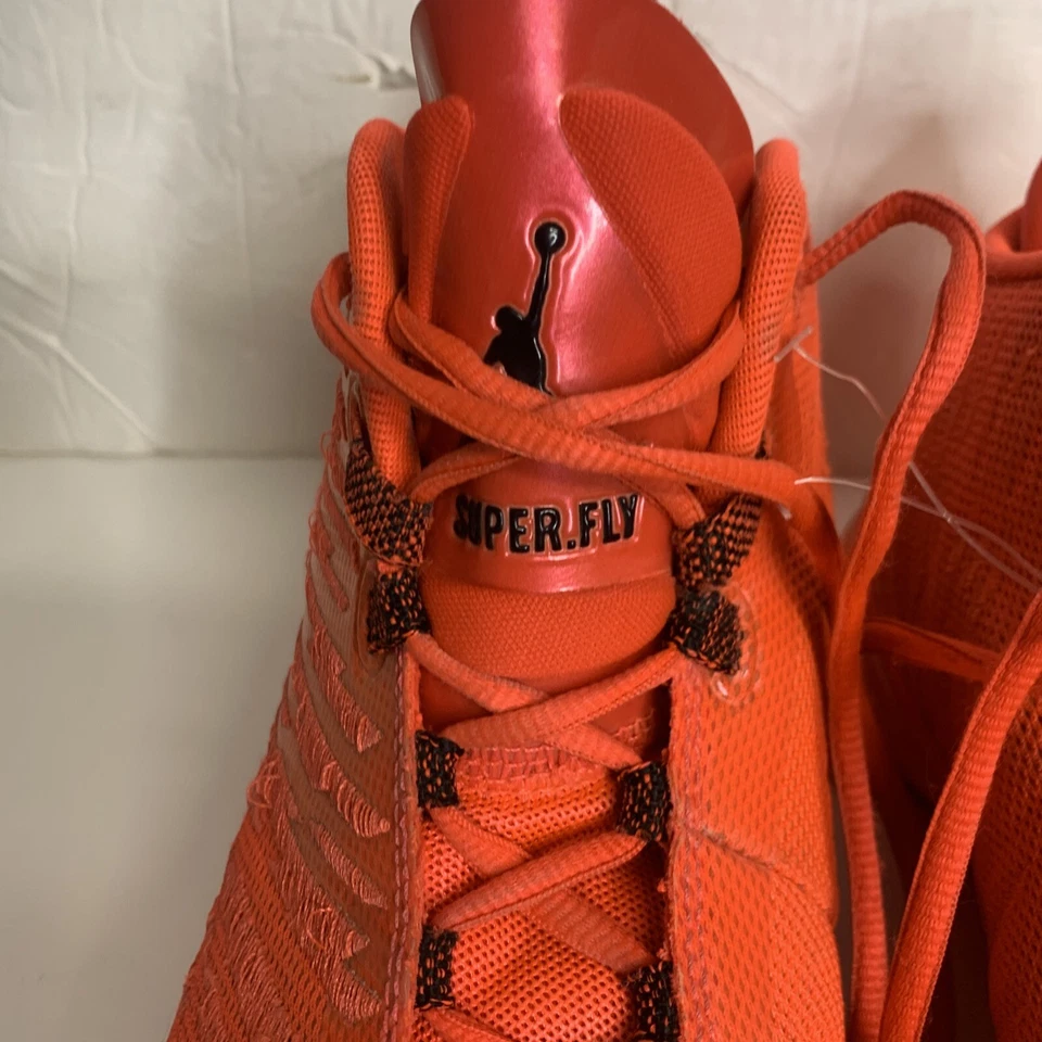 Jordan Super Fly 5 Infrarrojo 23/Negro-Brillante Para Hombre Talla 10 Tenis Medianos Con Cordones Foto 3 de 4