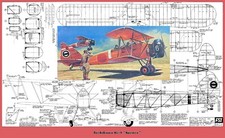 FSI Model Airplane Plans FF : Tachikawa Ki-9 1/16 Scale 25 " Biplane Rubber