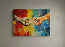 Creation of Adam Pop Art Poster Printable Wall Art
