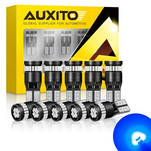 AUXITO T10 194 168 2825 LED License Plate Lights Bulb White Red Amber Blue W5W - Picture 30 of 64