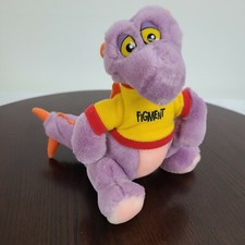 Walt Disney World Figment Dragon Plush 7" Purple Stuffed Toy Removable Shirt