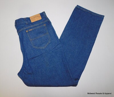 Lee Riders Jeans Mens 44x34 Blue Denim Straight Leg Regular Fit USA Vintage New