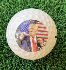 President Donald Trump Logo Golf Ball Vice Advertise PGA 45 & 47! MAGA G.O.A.T.